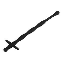 Gewellter Dilator aus Silikon, 15 cm