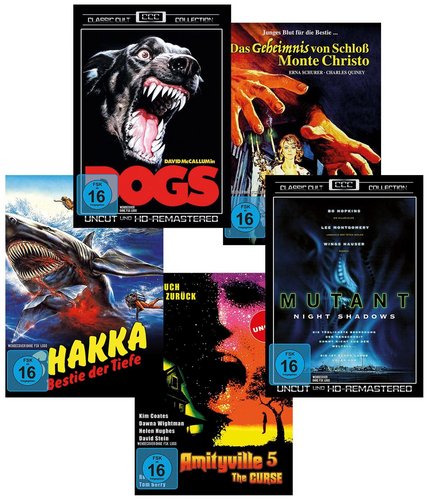 Horror Spielfilm 5er Package - 5 Filme auf 5 DVDs in Folie geschrumpft (DVD)