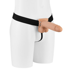 Hollow Strap-On With Balls Flesh, 20 cm