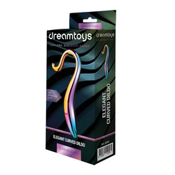 Glamour Glass - Elegant Curved Dildo, 18 cm