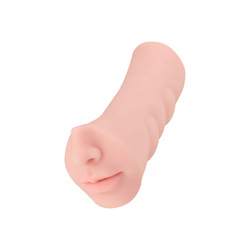 Detaillierter Masturbator mit 2 Liebesöffnungen, 24 cm