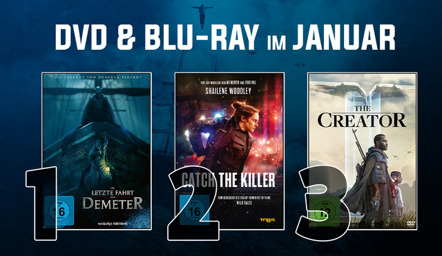 DVD & Blu-ray Charts Januar 2024: Tödliche Fracht und Rettung auf eigene Faust!