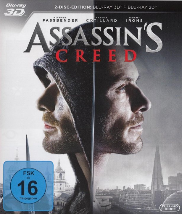 Assassin's Creed (Blu-ray 3D), gebraucht, ohne Cover