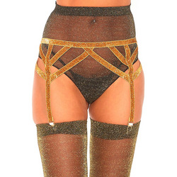 Shimmer Lurex Garter Belt