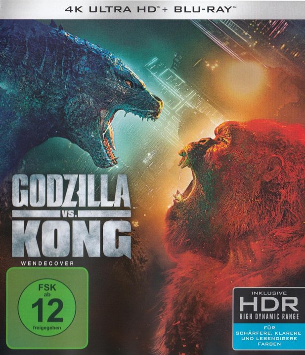 Godzilla vs. Kong (4K UHD), gebraucht, ohne Cover