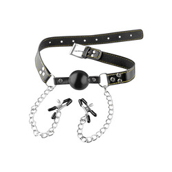Ball Gag &amp; Clamps