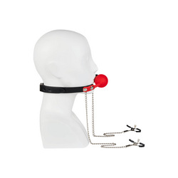 Ballknebel mit Nippelklemmen