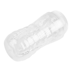 Transparenter Vagina-Masturbator, 17,3 cm
