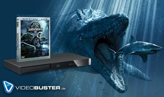 Jurassic World Gewinnspiel: Gewinnspiel: Blu-ray 3D Player + Jurassic World
