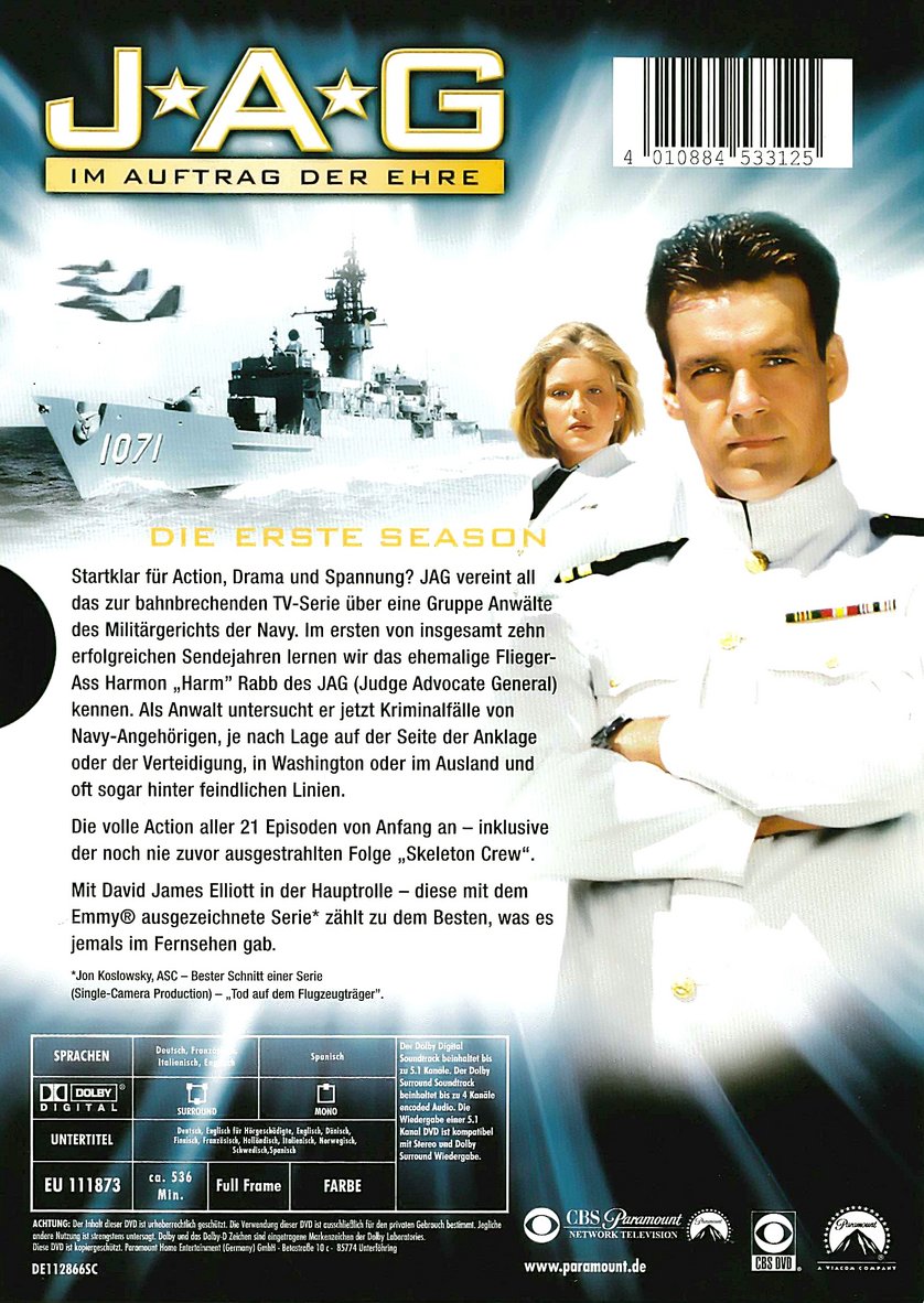 Jag Im Auftrag Der Ehre Staffel 1 J.A.G. - Im Auftrag der Ehre - Staffel 1: DVD oder Blu-ray leihen