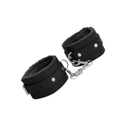Plush Leather Handcuffs