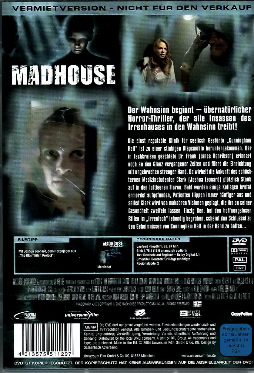 Madhouse DVD oder Bluray leihen VIDEOBUSTER.de