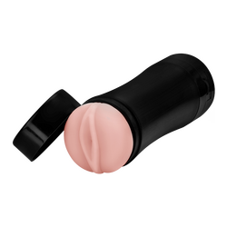 Vagina-Masturbator mit Vibration, 19 cm