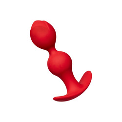 Runder Silikondildo mit Kugelstruktur, 12 cm