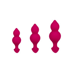 Bibi Twins - Anal Plug Set, 3 Teile, 8   11 cm