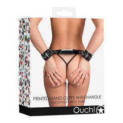 Printed Hand Cuffs with Handle