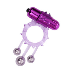 Triple Ball Vibrating Ring, 5 - 8 cm