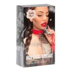 High Gloss Bondage O-Ring Collar &amp; Leash