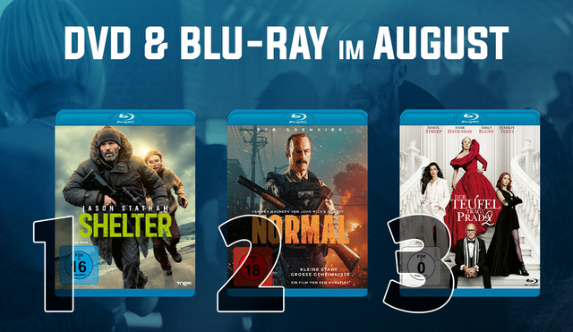 Die DVD &amp; Blu-ray Charts August 2026: Serienhighlights und teuflischer Filmgenuss