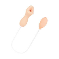 Unterdruck-Masturbator mit Handpumpe, 15 cm