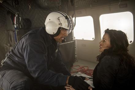 Johnson und Carla Gugino in 'San Andreas' © New Line Cinema