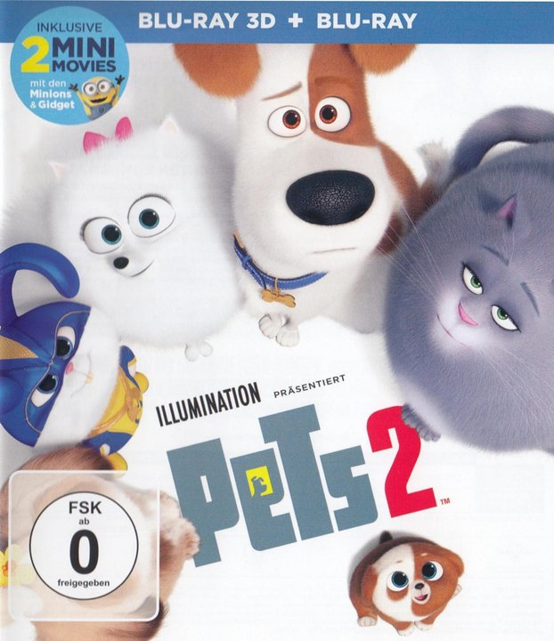 Pets 2 (Blu-ray 3D), gebraucht, ohne Cover