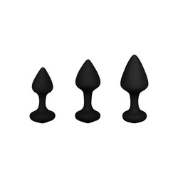Bibi Butt Plug Set, 3 Teile, 7,5   9,5 cm