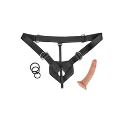 Strap-On Harness, 20 cm, 7 Teile
