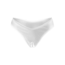 Schicker Ouvert-String mit Ziernaht
