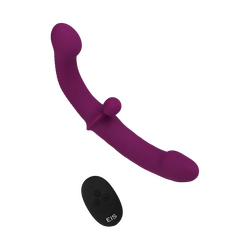 Doppel-Rabbitvibrator aus Silikon mit Fernbedienung, 26 cm