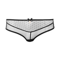Transparenter Slip mit Pünktchendetails