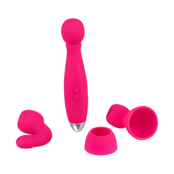 Silikonmassager-Set, 4 Teile, 18,5 cm