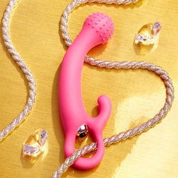 G-Spot Silikonvibrator mit Noppen, 18 cm