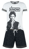 Star Wars Han Solo - I Know Schlafanzug grau schwarz powered by EMP (Schlafanzug)