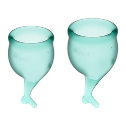 Satisfyer Feel Secure - Menstrual Cup Set, 15 &amp; 20 ml