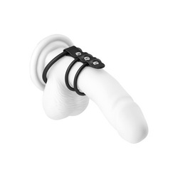Penismanschette mit Ringen, 4 - 5,5 cm
