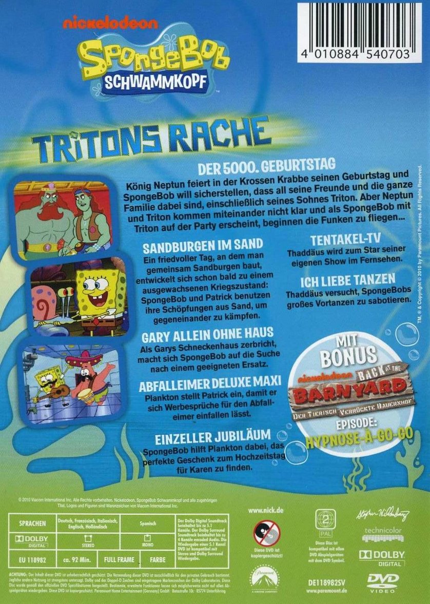 Spongebob Schwammkopf Die Rache Des Fliegenden Holländers SpongeBob Schwammkopf - Tritons Rache: DVD oder Blu-ray leihen