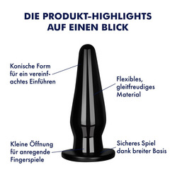 Zierlicher Analdildo, 7,5 cm