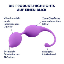 Ergonomische Silikon-Liebeskugeln, 2,9 cm