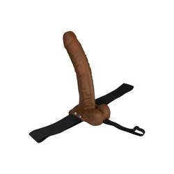 Hollow Strap-On with Balls, 25 cm