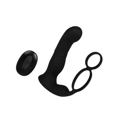 Prostata-Vibrator mit Stoßfunktion, 16 cm