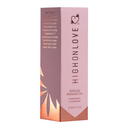 Massage Oil Strawberries And Champagne Mini, 30 ml
