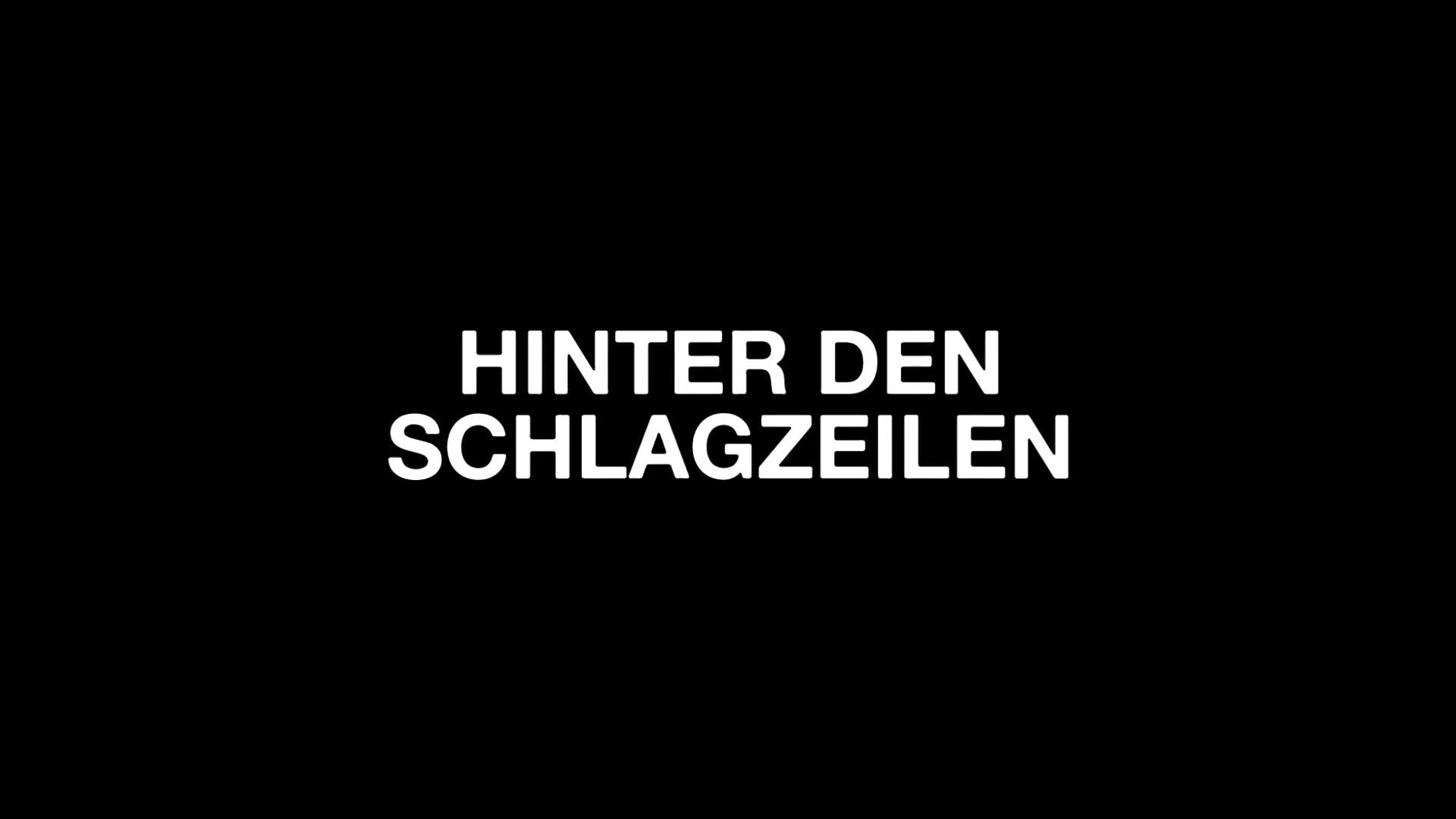 Hinter den Schlagzeilen - Trailer - Deutsch