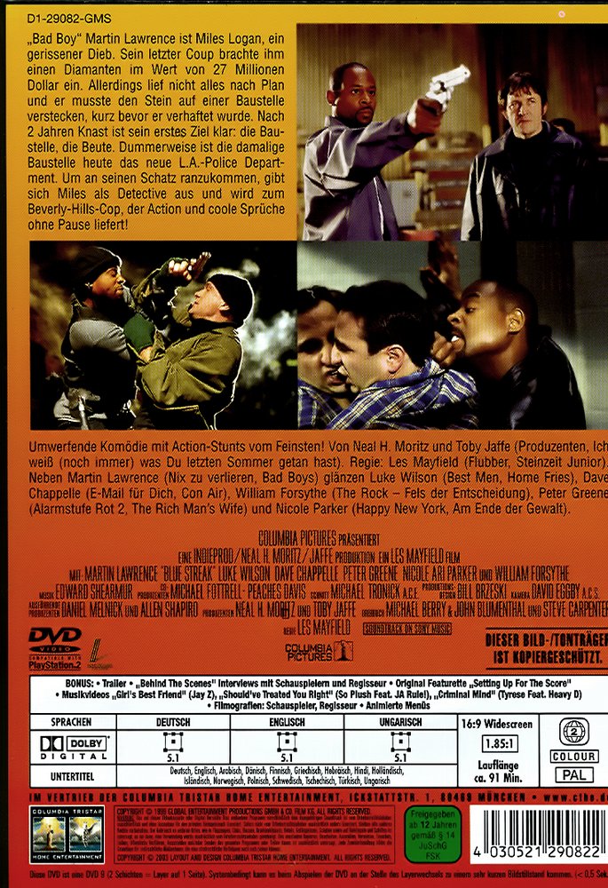 OFDb - Der Diamanten Cop (1999) - DVD: Columbia TriStar
