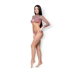 Industruial Net Bikini, 3 Teile