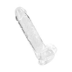 Transparenter Naturdildo, Größe M, 22 cm