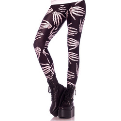 Skeletthand-Leggings