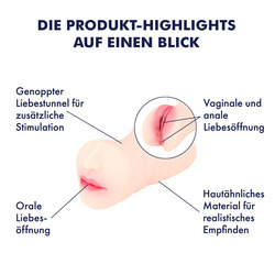 Naturnaher Masturbator, 17 cm