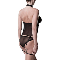 Erotisches Dessous-Set mit Strapshaltern, 2 tlg.