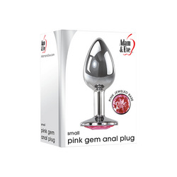 Small Pink Gem Anal Plug, 7 cm